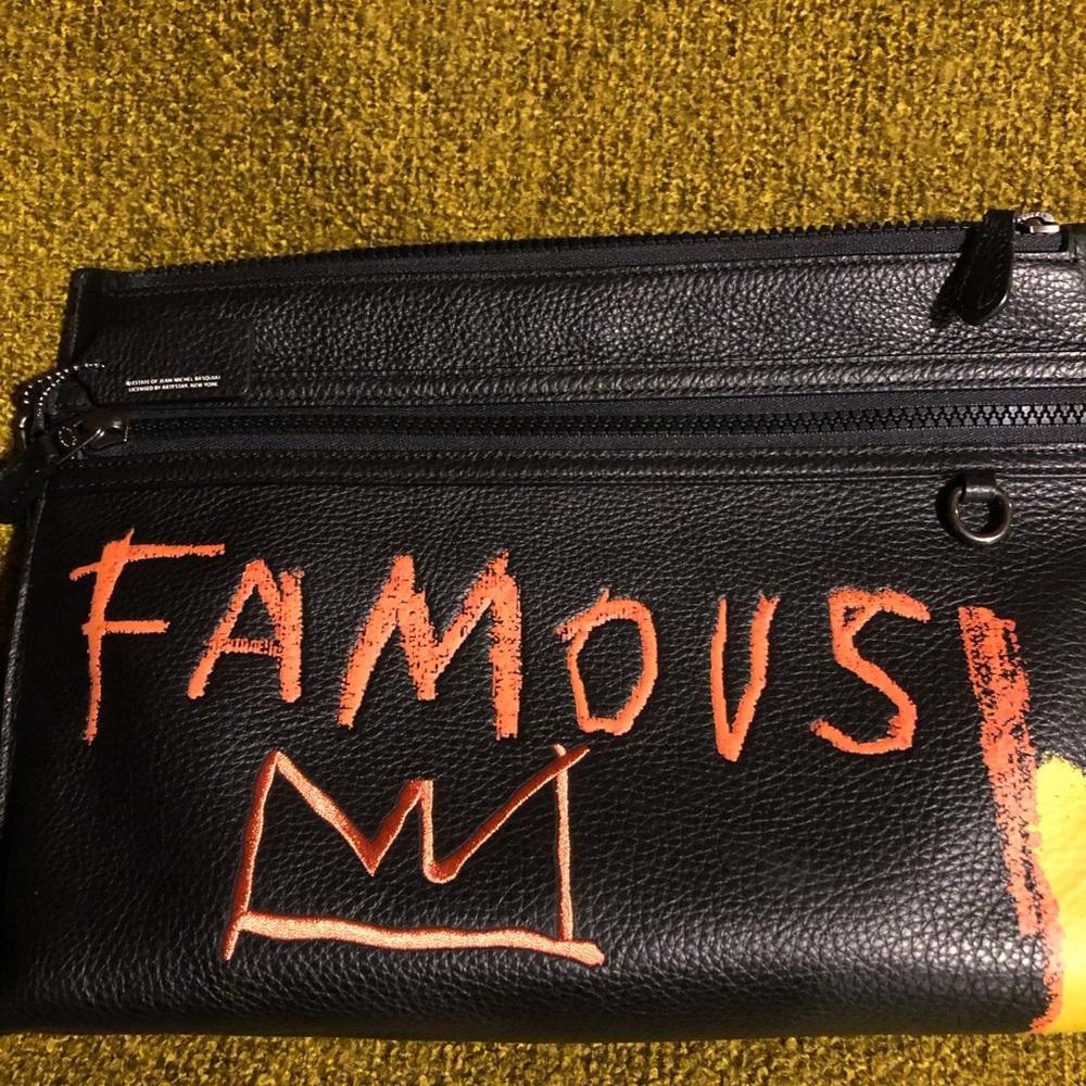 Coach X Jean Michel Basquiat Famous Clutch/Wristlet‼️